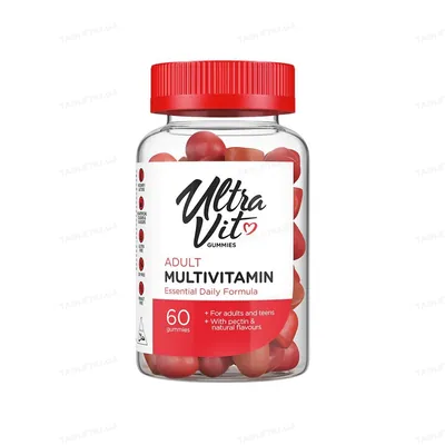 Комплекс VPLab UltraVit Adult Multivitamin Мультивітаміни, 60 жувальних пастилок