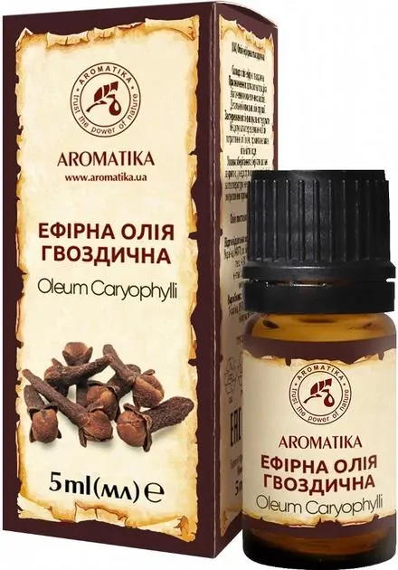 Олія ефірна Ароматика Гвоздична, 5 мл