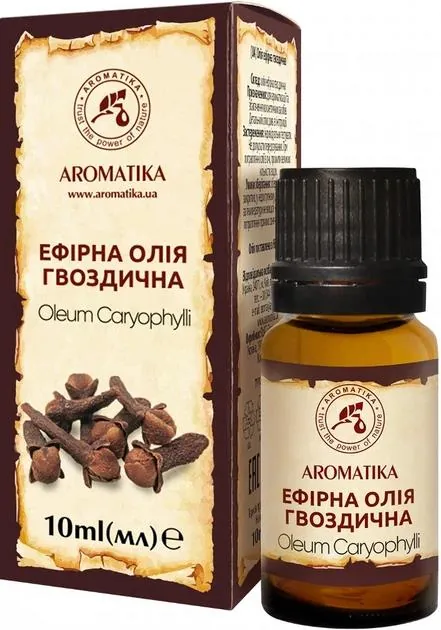 Олія ефірна Ароматика Гвоздична, 10 мл