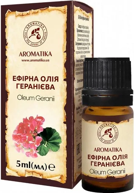 Олія ефірна Ароматика Геранієва, 5 мл