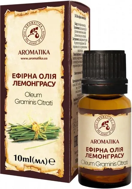 Олія ефірна Ароматика Лемонграсу, 10 мл
