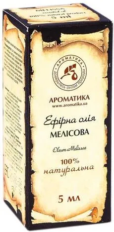 Олія ефірна Ароматика Мелісова, 5 мл