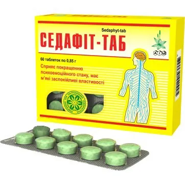 Седафіт-Таб таблетки по 0.85 г №60 (10х6)
