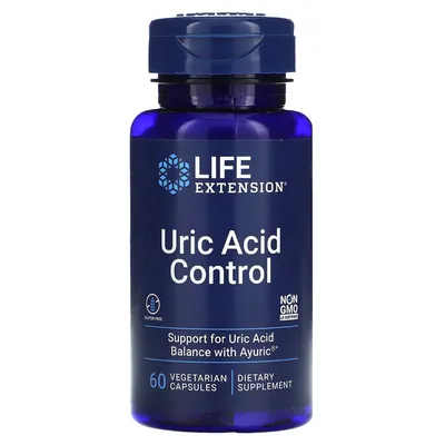 Добавка Life Extension Uric Acid Control для контролю сечової кислоти, 60 капсул