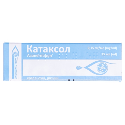Катаксол капли глаз., р-р 0.15 мг/мл по 15 мл во флак.-кап.