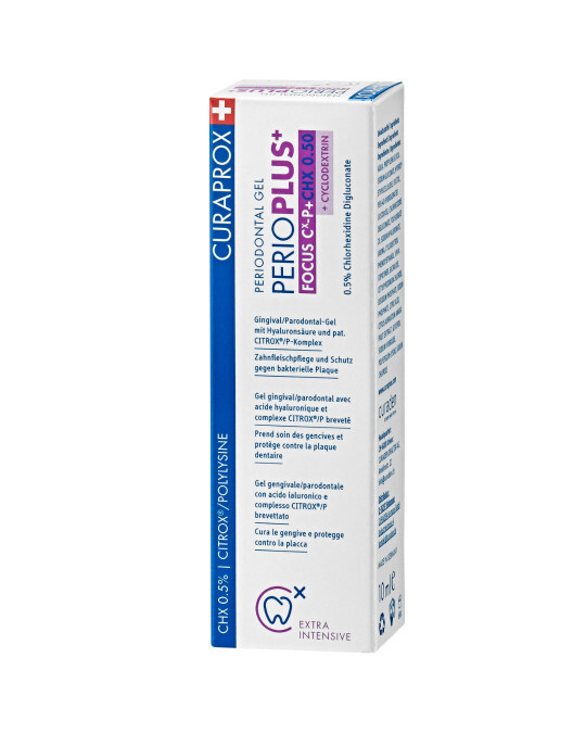 Гель Curaprox PerioPlus+ Focus з хлоргексидином 0,5%, 10 мл