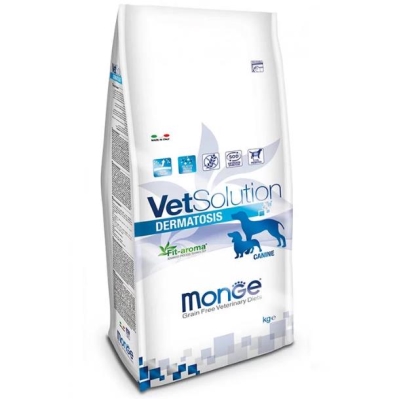 Корм сухой Monge Dog VetSolution Dermatosis для собак всех пород при дерматологических заболеваниях, 12 кг