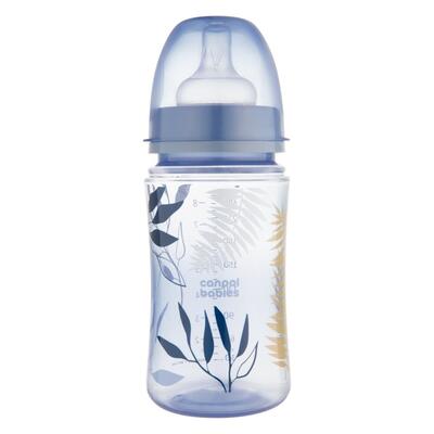 Бутылочка Canpol Babies 35/240_blu EasyStart Gold голубая антиколиковая с широким отверстием, 240 мл