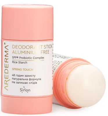 Дезодорант твердий Arederma Spring Touch для тіла з пробіотиками без алюмінію жіночий, 65 г