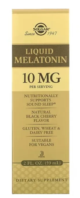 Мелатонін Solgar Melatonin 10 мг рідкий, 59 мл