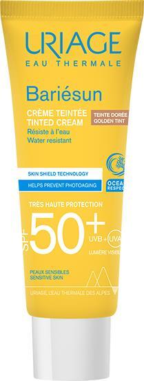 Крем тональний сонцезахисний Uriage Bariesun, тон золотистий, SPF 50+, 50 мл