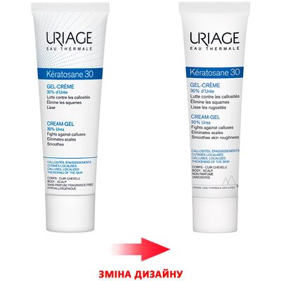 Гель-крем Uriage Keratosane 30 для сухой и очень сухой кожи, 40 мл