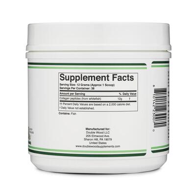 Колаген морський Double Wood Marine Collagen Peptides без смаку, 456 г
