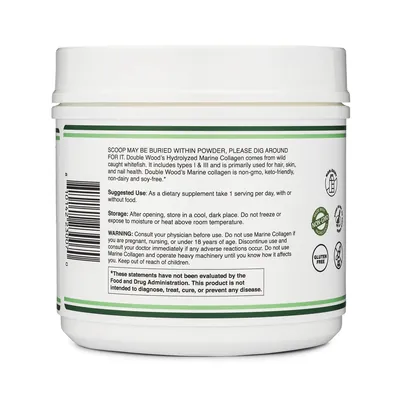 Колаген морський Double Wood Marine Collagen Peptides без смаку, 456 г