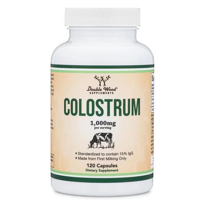 Молозиво Double Wood Colostrum 1000 мг, 120 капсул