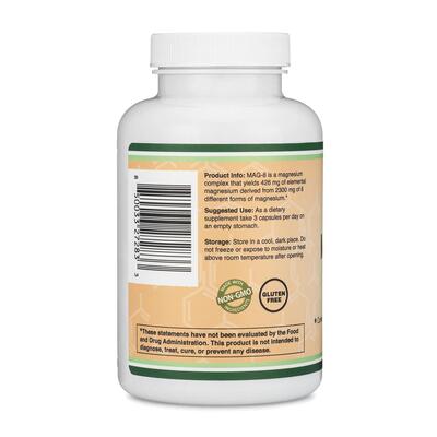 Магний комплекс Double Wood MAG-8 Magnesium Complex 2300 мг, 180 капсул