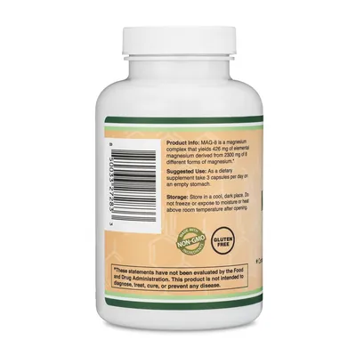 Магній комплекс Double Wood MAG-8 Magnesium Complex 2300 мг, 180 капсул