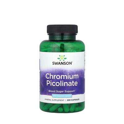 Хрома Пиколинат Swanson Chromium Picolinate капсулы по 200 мкг, №200