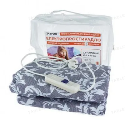Простирадло електричне ТРІО бавовняне покриття, 150 см х 80 см