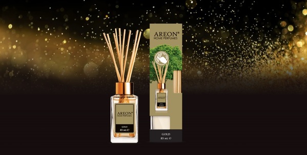 Аромадиффузор Areon Home Perfumes Lux Золото, 85 мл