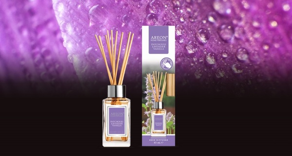 Аромадиффузор Areon Home Perfumes Пачули, Лаванда, Ваниль, 85 мл