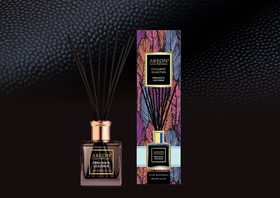 Аромадифузор Areon Home Perfumes Exclusive Selection Дорогоцінна шкіра, 150 мл