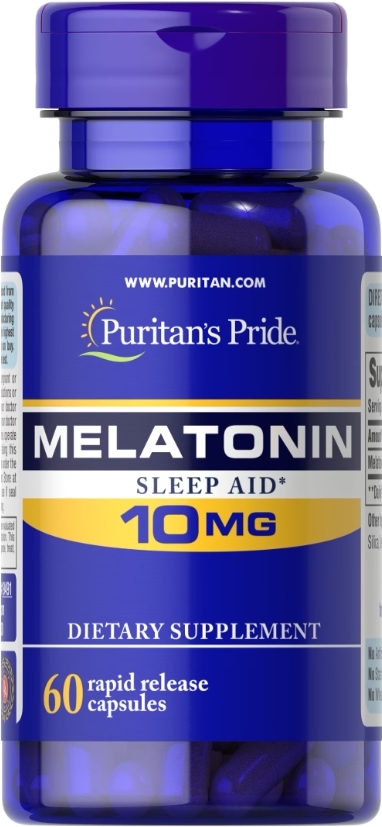 Мелатонин Puritan's Pride 10 мг, 60 капсул