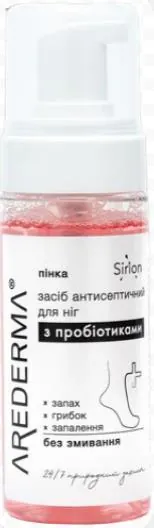 Пінка для ніг Arederma антисептична з пробіотиками, 150 мл