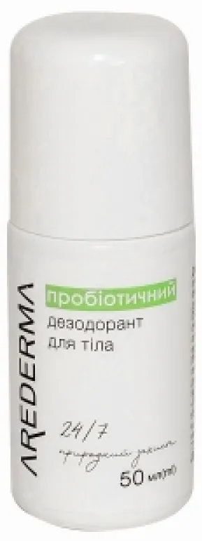 Дезодорант кульковий Arederma з пробіотиком, 50 мл