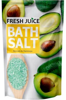 Сіль для ванн Fresh Juice Avocado & Cherimoya, дой-пак, 500 мл
