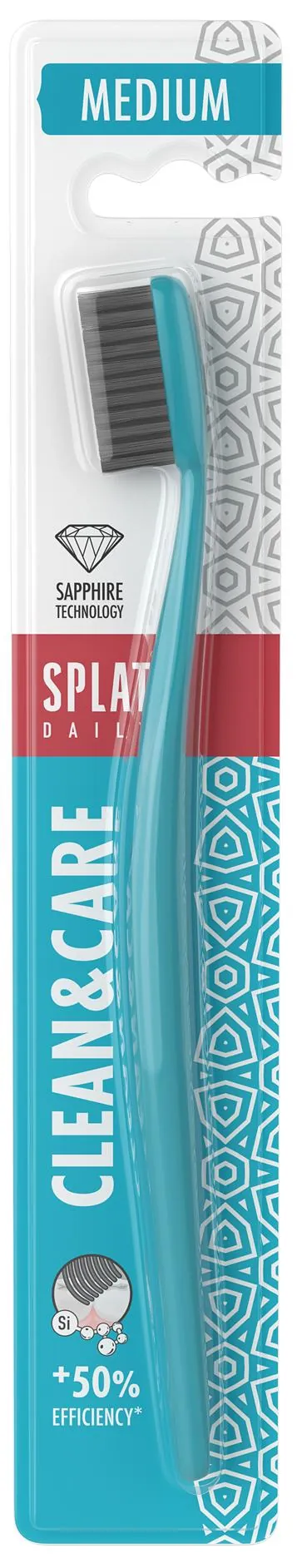 Зубна щітка Splat Daily Clean&Care середня