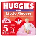 Підгузки-трусики Huggies Pants Little Movers для дівчаток розмір 5, 12-17 кг, 48 шт