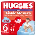 Підгузки-трусики Huggies Pants Little Movers для хлопчиків розмір 6, 15-25 кг, 44 шт