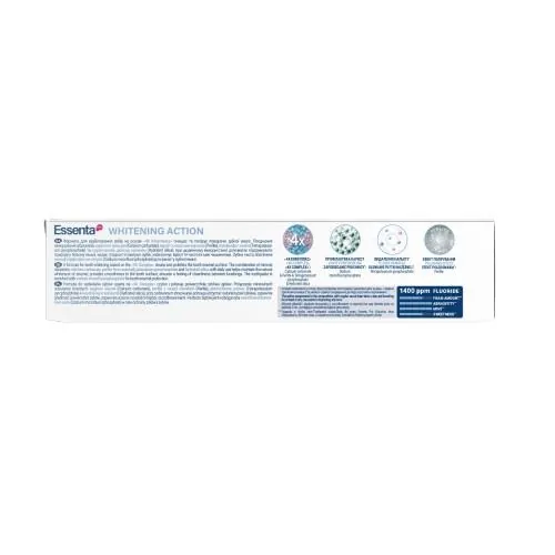 Зубна паста Essenta PRO Whitening Action, 75 мл