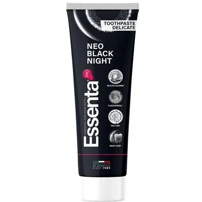 Зубна паста Essenta PRO Neo Black Night, 75 мл
