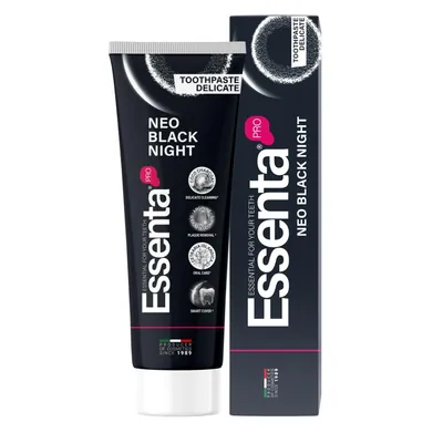 Зубна паста Essenta PRO Neo Black Night, 75 мл
