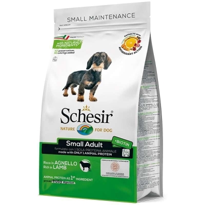 Корм сухой монопротеиновый Schesir Dog Small Adult Lamb для взрослых собак малых пород с ягненком, 800 г