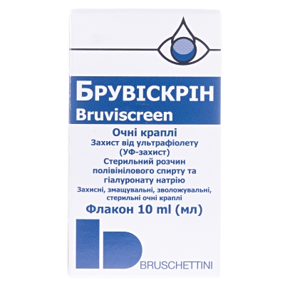 Брувискрин капли глаз. по 10 мл во флак. полиэт. с кап.