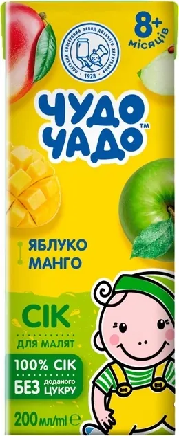 Сік Чудо-Чадо яблуко-манго, 200 мл