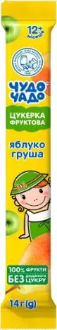 Цукерка Чудо-Чадо яблучно-грушева натуральна, 14 г