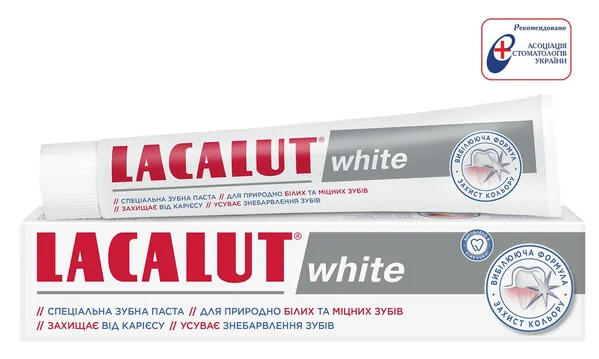 Зубна паста Lacalut White, 75 мл