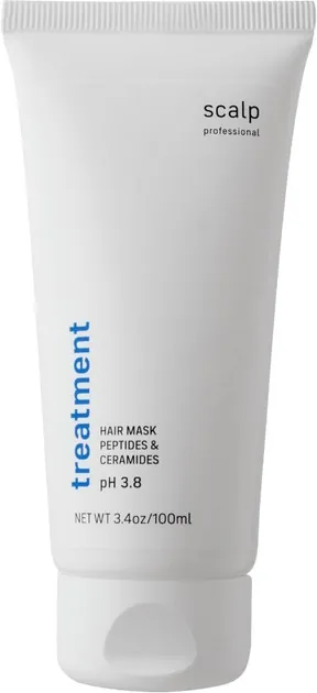 Маска для проблемної шкіри голови Scalp Treatment Peptides & Ceramides pH 3.8 від лупи та випадіння волосся з індійським червоним перцем, 100 мл