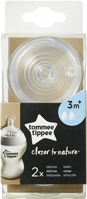 Соска силиконовая Tommee Tippee средний поток, 2 шт