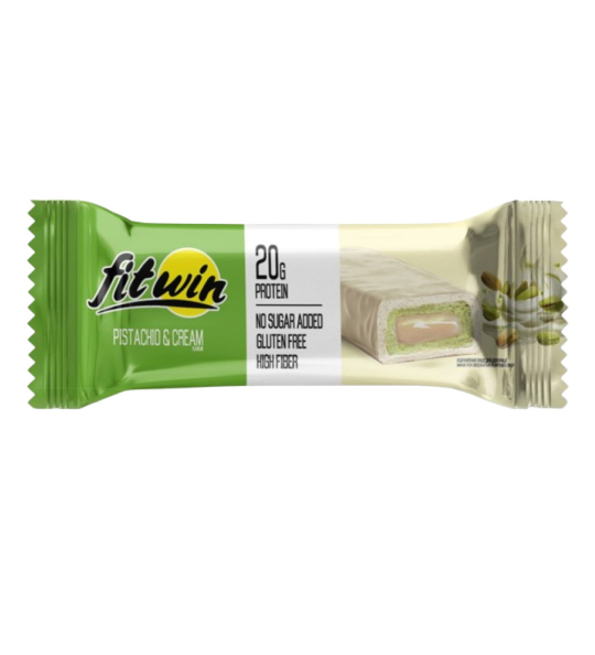 Батончик FitWin протеиновый с начинкой фисташковый крем, 1 шт по 60 г