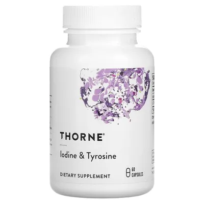 Йод та Тирозин Thorne Research Iodine & Tyrosine капсули №60