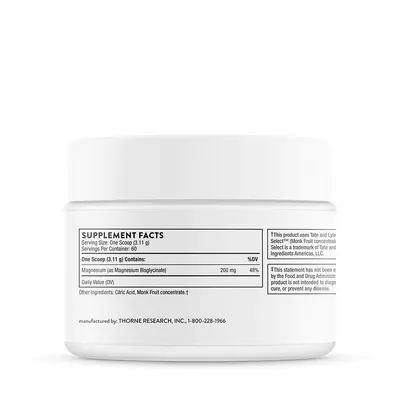 Магній Бісглицинат Thorne Research Magnesium Bisglycinat, 187 г