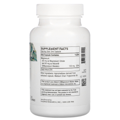 Магний цитрамат Thorne Research Magnesium Citramate капсулы №90