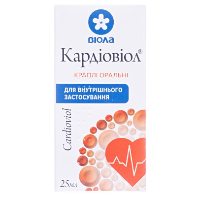 Кардиовиол капли ор. по 25 мл во флак. с проб.-кап.