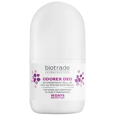 Дезодорант-антиперспірант кульковий Biotrade Odorex Deo тривалої дії 10 днів захисту, 20 мл