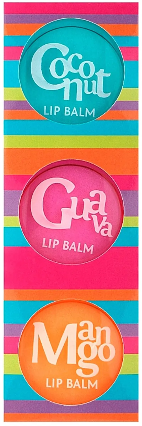 Набір Mades Cosmetics Body Resort бальзами для губ Coconut & Guava & Mango, 3 шт х 15 мл